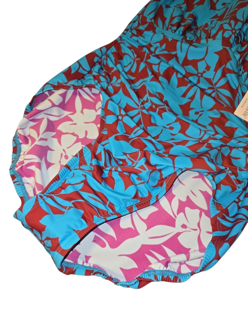NWT Land's End Women Slender Grecian One Piece Bathing Suit Size 10P - Picture 4 of 8
